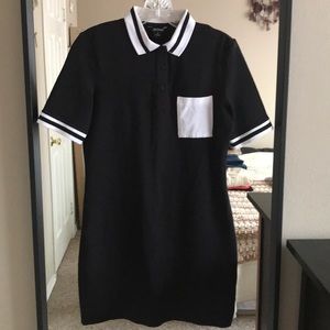 Black & White Polo Dress